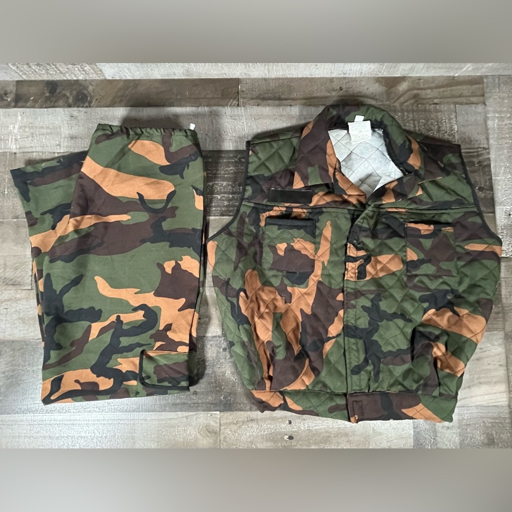 Camo Fatigues U.S. Army Camouflage Halloween Costume Child’s Size Large 12-14